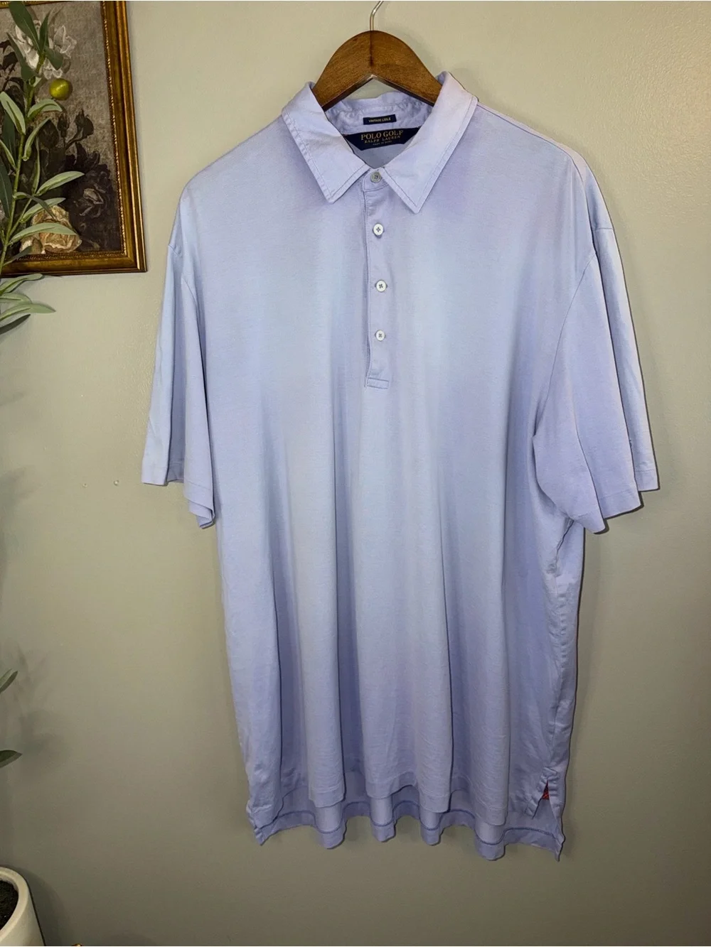 Polo Golf Ralph Lauren Pima Cotton Lisle Polo XXL Lavender Emerald Coast Logo